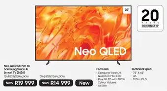 Neo QLED QN70H 4K Samsung Vision AI Smart TV