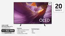 Samsung OLED 4K S85F Samsung Vision AI TV offer