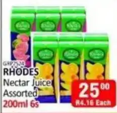 RHODES Nectar Juice Assorted