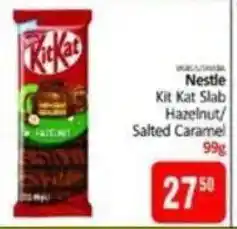 KitKat Cash and Carry Nestle Kit Kat Slab Hazelnut/Salted Caramel offer