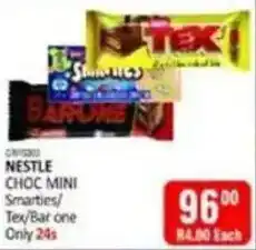 KitKat Cash and Carry Nestle Choc Mini Smarties/ Tex/ Bar one offer