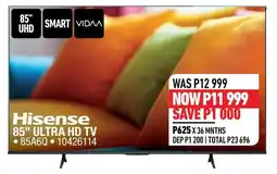 Home Corp Hisense 85" ULTRA HD TV offer