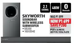 Home Corp SKYWORTH SOUNDBAR WITH WIRELESS SUBWOOFER offer