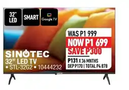 Home Corp SINOTEC 32" LED TV offer