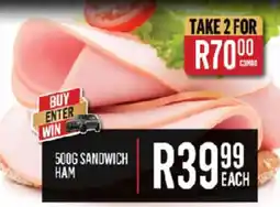 Bluff Meat Supply 500G SANDWICH HAM offer
