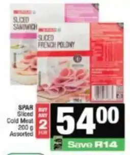 KwikSpar SPAR Sliced Cold Meat Assorted offer