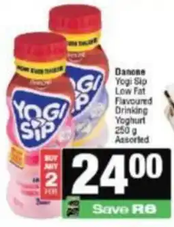 KwikSpar Danone Yogi Sip Low Fat Flavoured Drinking Yoghurt Assorted offer