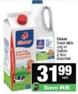 KwikSpar Clover Fresh Milk Assorted offer