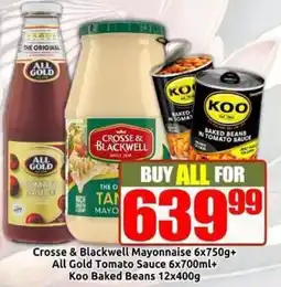 Three Star Cash and Carry Crosse & Blackwell Mayonnaise offer