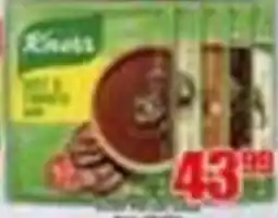 Three Star Cash and Carry Knorr Milk & Sugar Soup offer