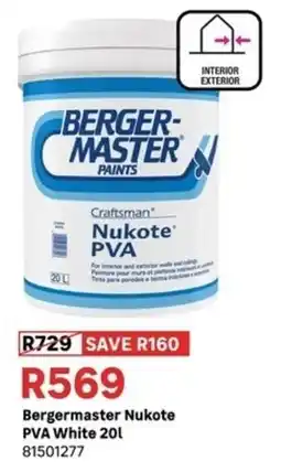 Leroy Merlin Bergermaster Nukote PVA White offer
