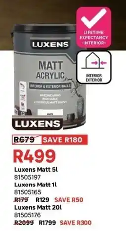 Leroy Merlin Luxens Matt offer