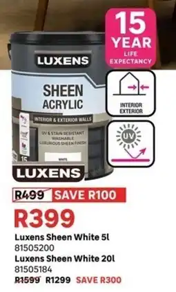 Leroy Merlin Luxens Sheen White offer