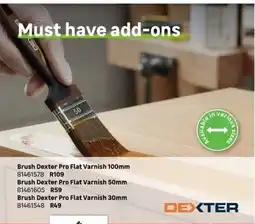 Leroy Merlin Brush Dexter Pro Flat Varnish 50mm offer