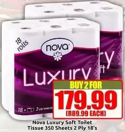 Three Star Cash and Carry Nova Luxury Soft Toilet Tissue offer