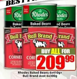 Three Star Cash and Carry Rhodes Baked Beans Assorted offer