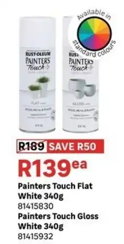 Leroy Merlin Rustoleum Painters Touch Flat White offer