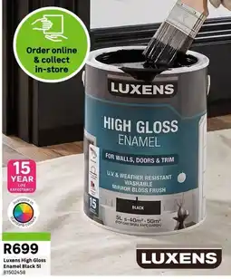 Leroy Merlin Luxens high gloss enamel black offer
