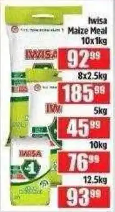 Devland Cash And Carry Iwisa Maize Meal offer