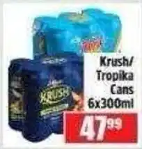 Devland Cash And Carry Krush/Tropika Cans offer
