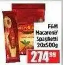 Devland Cash And Carry F&M Macaroni/Spaghetti offer