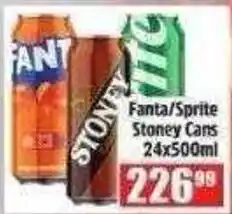 Devland Cash And Carry Fanta/Sprite Stoney Cans offer