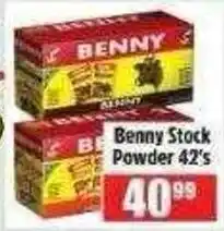 Devland Cash And Carry Benny Stock Powder 42's offer