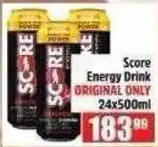 Devland Cash And Carry Score Energy Drink ORIGINAL ONLY offer