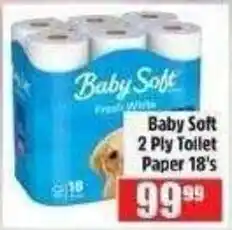 Devland Cash And Carry Baby Soft 2 Ply Toilet Paper offer