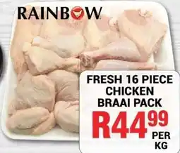 Chikro Food Market Rainbow Fresh 16 Piece Chicken Braai Pack offer