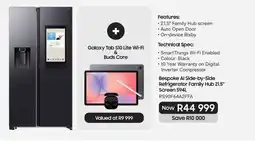 Samsung Bespoke AI Side-by-Side Refrigerator Family Hub 21.5" Screen 594L offer