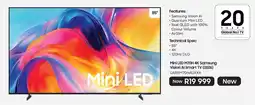 Samsung Mini LED M70H 4K Samsung Vision AI Smart TV offer