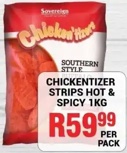Chikro Food Market Chicken'tizers Southern Style Chickentizer Strips Hot & Spicy offer