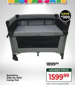Baby City Bambino Side by Side Camp Cot offer