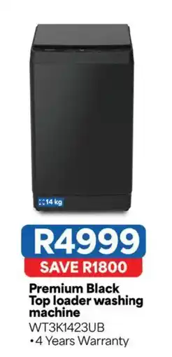 OK Furniture Premium Black Top loader washing machine offer