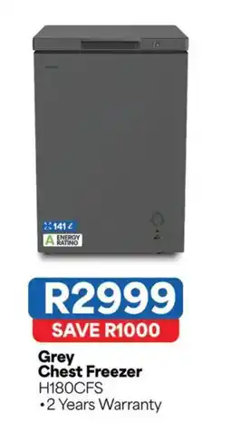 OK Furniture Grey Chest Freezer H180CFS offer