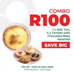 Food Lover's Market Milk Tart, Tartlets with Chocolate Base Assorted offer