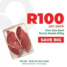 Food Lover's Market Man-Size Beef Rump Steaks offer