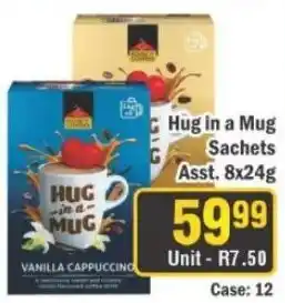 J&E Cash and Carry Hug in a Mug Sachets offer