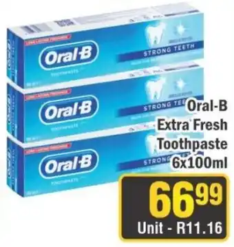 J&E Cash and Carry Oral-B Extra Fresh Toothpaste offer