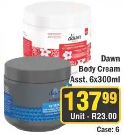 J&E Cash and Carry Dawn Body Cream Assorted offer