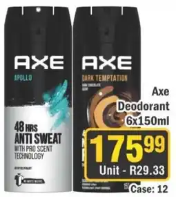 J&E Cash and Carry Axe Deodorant offer