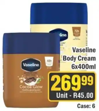 J&E Cash and Carry Vaseline Body Cream offer