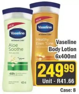 J&E Cash and Carry Vaseline Body Lotion offer