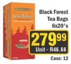 J&E Cash and Carry Black Forest Tea Bags offer