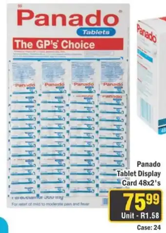 J&E Cash and Carry Panado Tablets offer