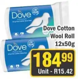 J&E Cash and Carry Dove Cotton Wool Roll offer