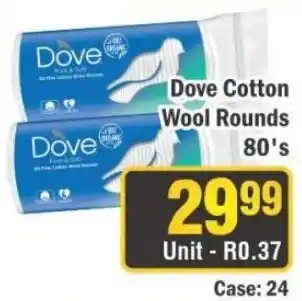 J&E Cash and Carry Dove Cotton Wool Rounds offer