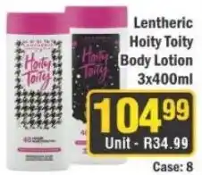J&E Cash and Carry Lentheric Hoity Toity Body Lotion offer