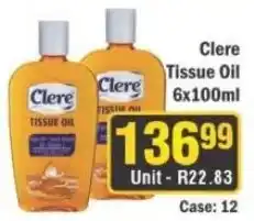 J&E Cash and Carry Clere Tissue Oil offer